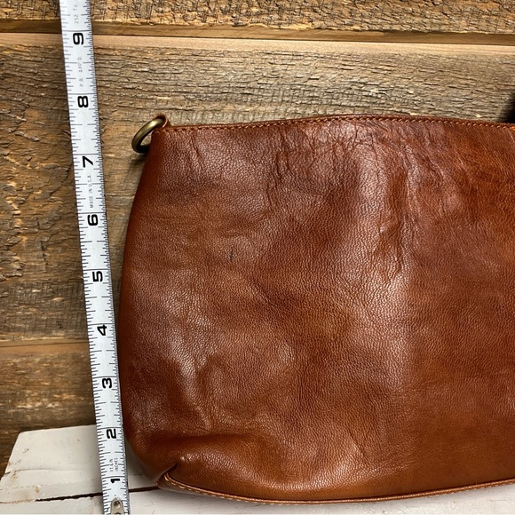 BERLINER BAGS Vintage Leather Shoulder Bag Marbella Crossbody Never Used - Picture 11 of 12